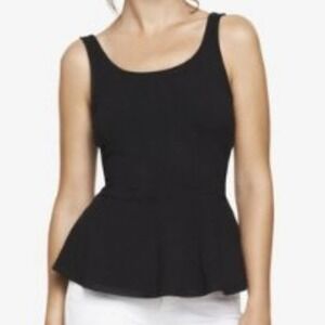 The Limited Black Peplum Tank Top Size XS